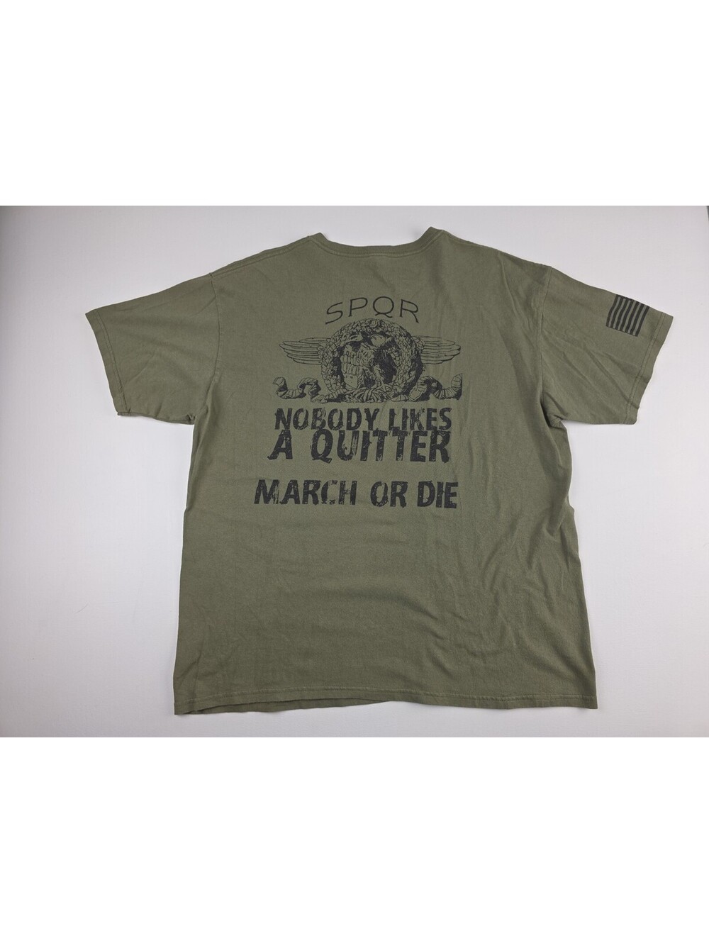 VTG SPQR Roman Eagle March Or Die DS MadMax Mullen Tactical Mills Anvil T-Shirt
